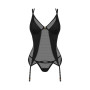 Nesari corset et string - Noir
