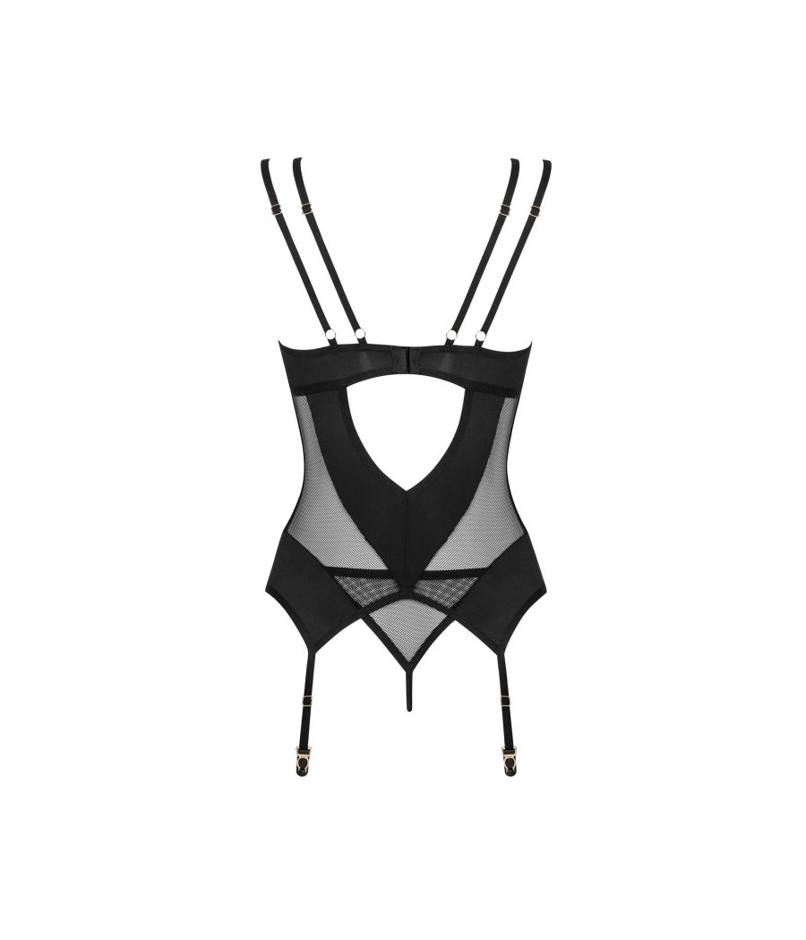 Nesari corset and thong - Black