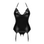Viranes corset et string - Noir
