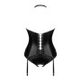 Viranes corset et string - Noir