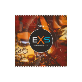 Préservatifs x2 lubrifiés en latex goût cola 54mm - EXS400COLA Préservatifs x2 lubrifiés en latex goût cola 54mm - EXS400COLA