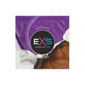 Préservatifs x2 lubrifiés en latex goût chocolat 54mm - EXS400CHOCO Préservatifs x2 lubrifiés en latex goût chocolat 54mm - EXS400CHOCO