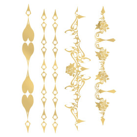 Tatouage éphémère - Effet or  - TAGold 9 Tatouage éphémère - Effet or  - TAGold 9