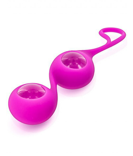 Boules de Geisha rose verre et silicone - CC571001