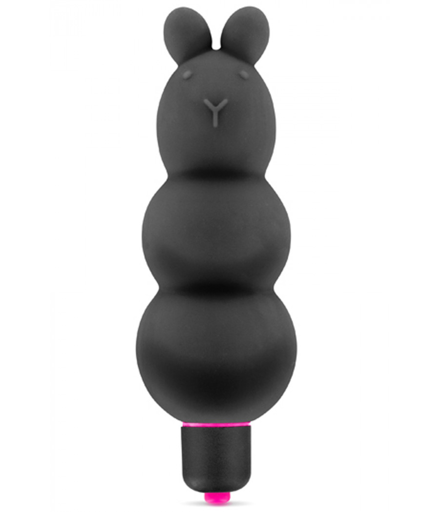 Vibromasseur stimulateur noir 7 vitesses silicone waterproof - CC5740000010