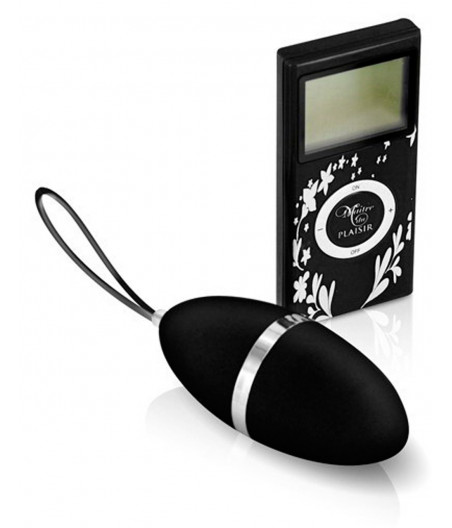 Oeuf vibrant noir 10 vitesses télécommande écran LCD - CC5720000010