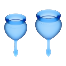 2 coupes menstruelles Satisfyer Dark Bleu FEEL GOOD - CC597822 2 coupes menstruelles Satisfyer Dark Bleu FEEL GOOD - CC597822