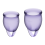 2 coupes menstruelles Satisfyer Light Violet FEEL CONFIDENT - CC597821