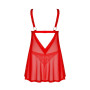 Elianes babydoll et string - Rouge