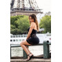 Robe bustier maille et dentelle