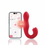 JOI THRUST 2 Bleu - Vibromasseur point G - lèche-clitoris - va et vient contrôlé par application