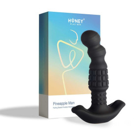 Pineapple Man - Masseur prostatique vibrant à billes roulantes - Noir Pineapple Man - Masseur prostatique vibrant à billes roulantes - Noir