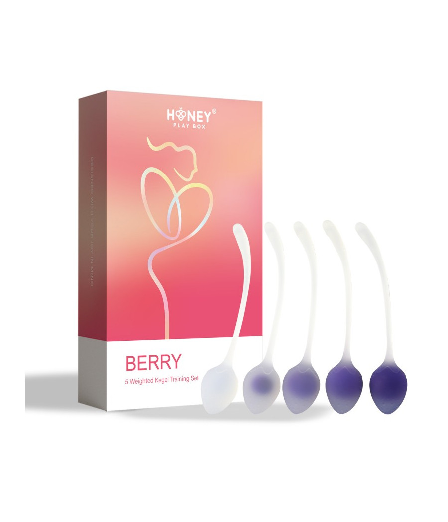Berry - Set de 5 Boules de geisha - Prurple