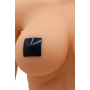Nipple Métal noir Cache tétons carré - 202400105