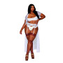 Soutien-gorge, grande taille, Demi-seins à armatures en dentelle blanche - DG13252XWHT