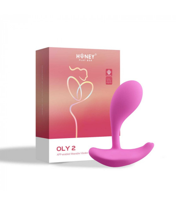 Oly 2 App enabled wearable vibrator - pink
