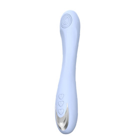 Vibromasseur silicone 10 modes de vibration USB bleu - BOZ-053TUR Vibromasseur silicone 10 modes de vibration USB bleu - BOZ-053TUR