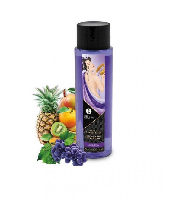 Gel de bain et douche fruits exotiques Shunga 370 ml- CC5221