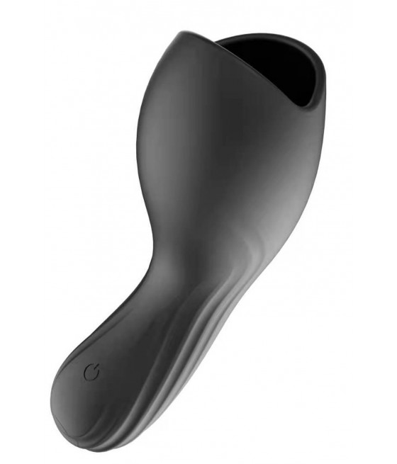 Masturbateur noir USB, 10 modes de vibration - MOC-020