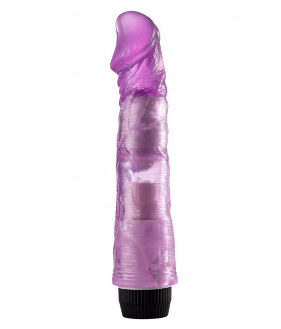Vibromasseur 20 cm Jelly violet avec Picots - YOJ-027PU