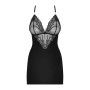 828-CHE-1 Nuisette  String - Noir