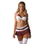 Schooly Costume - Rouge  Blanc
