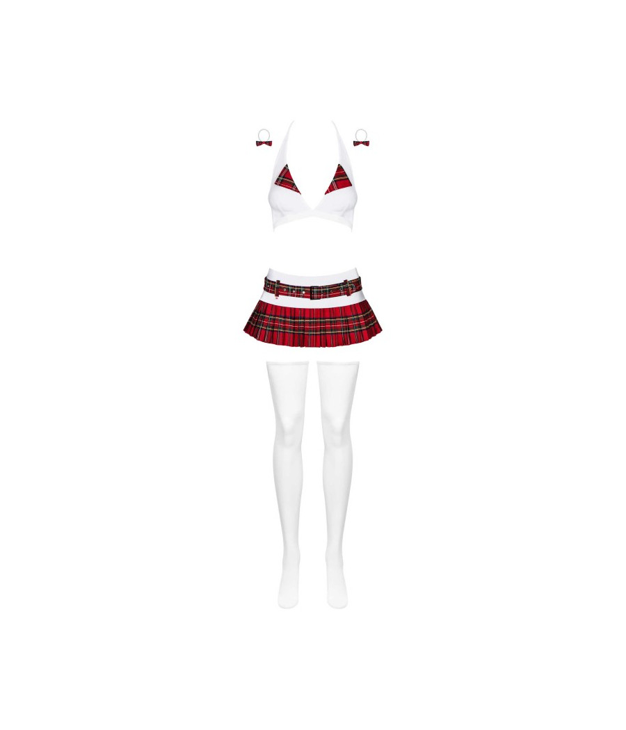 Schooly Costume - Rouge  Blanc