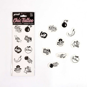 Spicy collection - Tatouages temporaires pack de 10 Spicy collection - Tatouages temporaires pack de 10