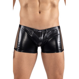 Boxer noir Black Desire en simili cuir - LM2401-67BLK Boxer noir Black Desire en simili cuir - LM2401-67BLK