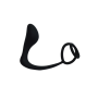 GASTON, Stimulateur Prostatique dans un silicone doux et lisse - POM014BLK
