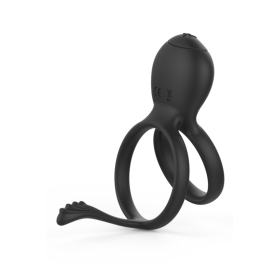 PEPIN, Cockring à double anneaux dans un silicone médical doux avec 1 mode de vibration - COR032BLK PEPIN, Cockring à double anneaux dans un silicone médical doux avec 1 mode de vibration - COR032BLK