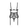 Vila blanes corset et string - Noirs