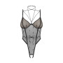Anniverse special body ouvert et harnais - Noirs
