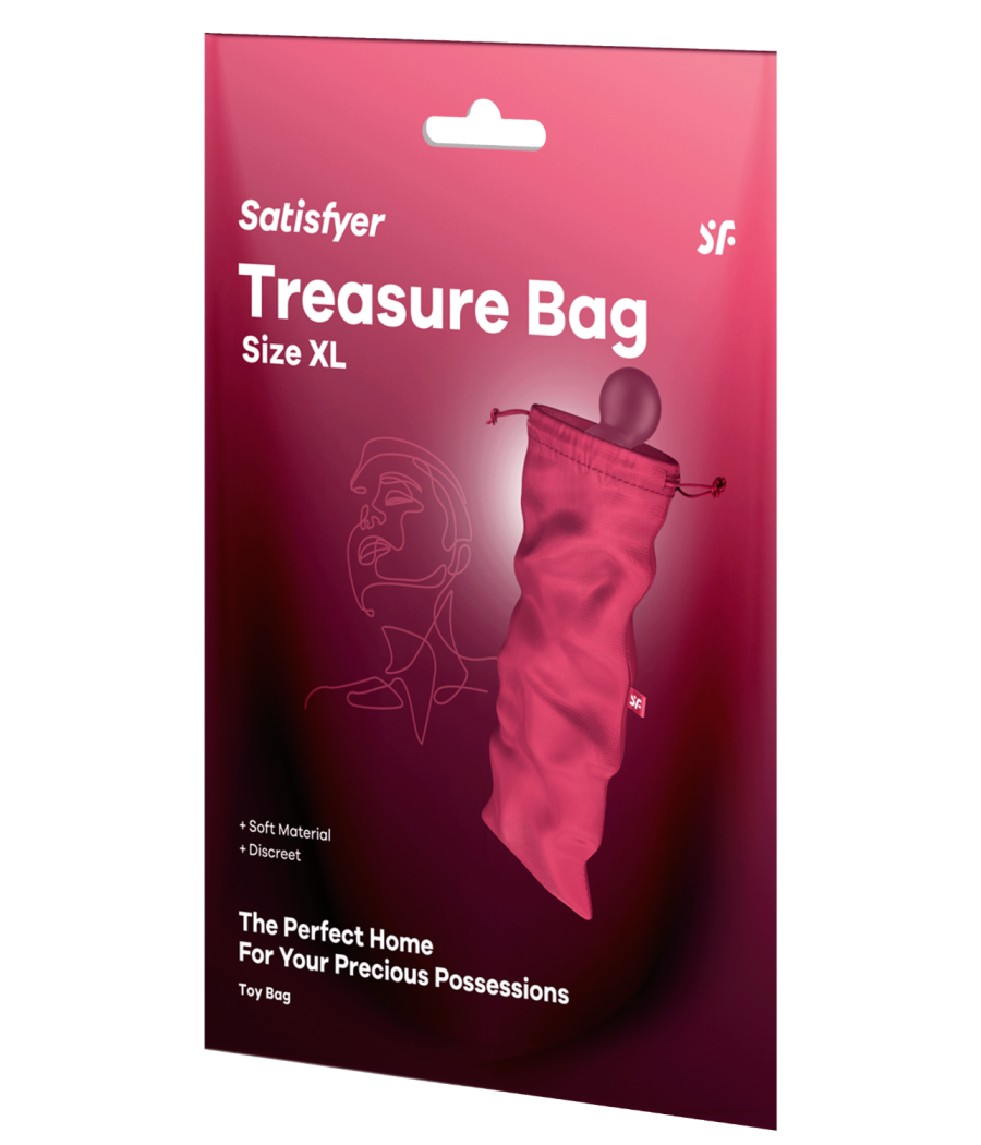 Sac de rangement sextoys rose taille XL Treasure Bag Satisfyer - CC597850