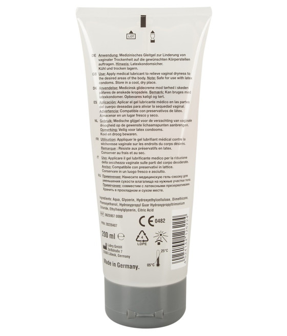 Gel lubrifiant PERFORMANCE à base d'eau et de silicone, végétalien 200ml - R625957