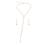 bijoux de corps, pinces de seins goutte et tour de cou chainette - SO-0184