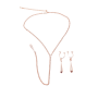 bijoux de corps, pinces de seins goutte et tour de cou chainette - SO-0184