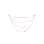 bijou pinces tétons avec 4 chainettes doré rose - SO-0188