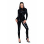 F247 Combinaison longue boutonnée en PVC