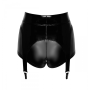F325 Short porte-jarretelles en vinyle et wetlook