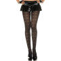 Collant nylon fantaisie noir effet losanges - MH7032BLK
