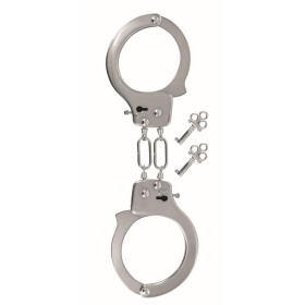 Menottes pour poignet en métal avec 2 clefs pour utilisateurs confirmés - CC570414008000 Menottes pour poignet en métal avec 2 clefs pour utilisateurs confirmés - CC570414008000