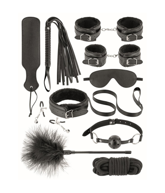 Coffret BDSM 10 produits en cuir vegan Fetish tentation - CC520182001020