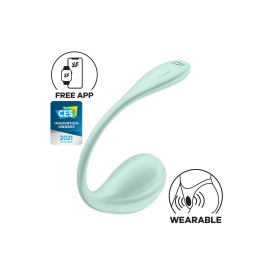 Oeuf vibrant vert menthe Smooth Petal Satisfyer - CC597862 Oeuf vibrant vert menthe Smooth Petal Satisfyer - CC597862