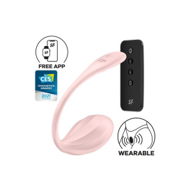 Oeuf vibrant télécommandé rose Ribbed Petal Satisfyer - CC597861 Oeuf vibrant télécommandé rose Ribbed Petal Satisfyer - CC597861