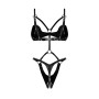 Dame controle body ouvert - Noir