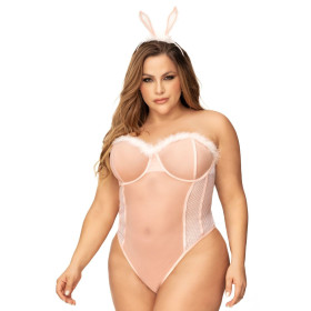 Déguisement lapin sexy grande taille avec serre tête - MAL60009XASHW Déguisement lapin sexy grande taille avec serre tête - MAL60009XASHW