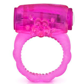 Cockring rose vibrant avec stimulation du clitoris - CC570041 Cockring rose vibrant avec stimulation du clitoris - CC570041