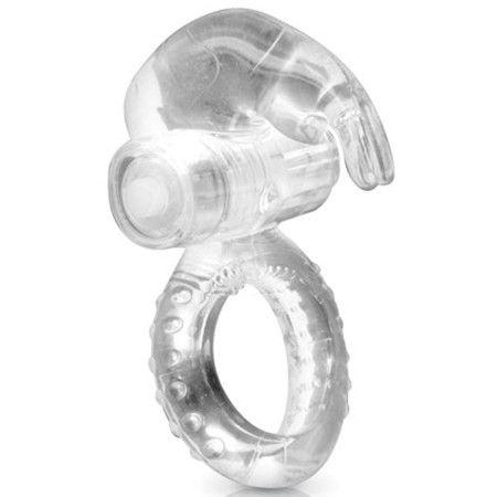 Cockring vibrant avec stimulation du clitoris - CC570035