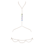 2 Chaines de corps dorées avec strass irisées effet hologramme - R24504296001